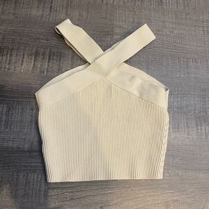 Babaton Sculpt Knit Criss Cross Cropped Tank